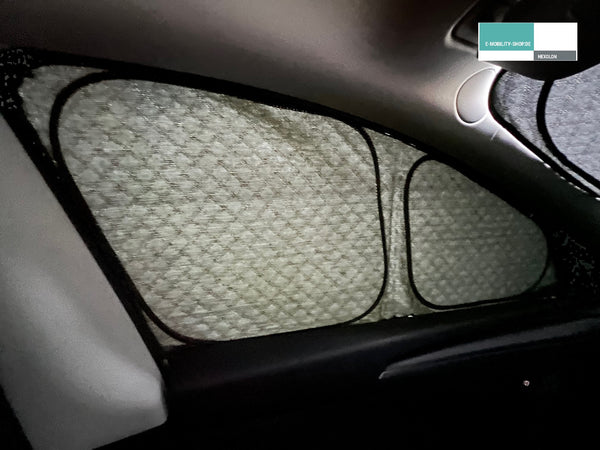 Tesla Model Y Premium Privacy Shields - Innenansicht, E-Mobility Shop