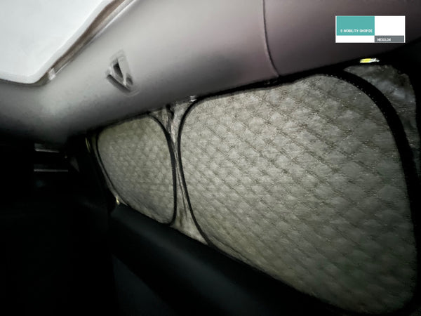 Tesla Model Y Premium Privacy Shields - Innenansicht, E-Mobility Shop