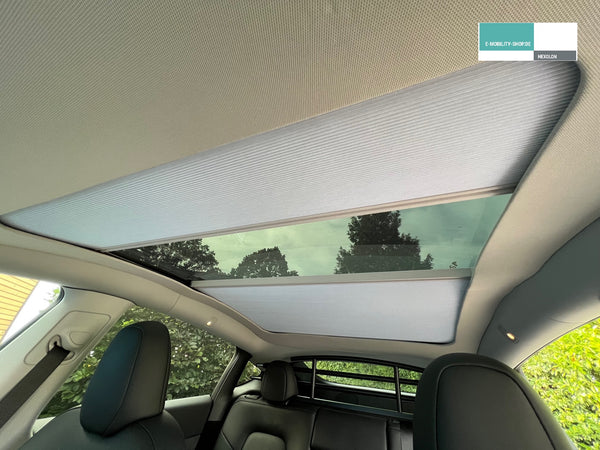 Sonnenschutz-Plissee Tesla Model Y, E-Mobility Shop