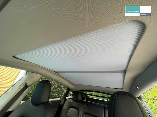 Sonnenschutz-Plissee Tesla Model Y, E-Mobility Shop
