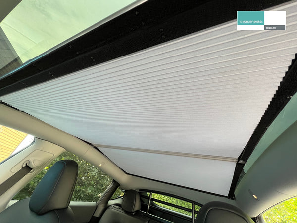 Sonnenschutz-Plissee Tesla Model Y, E-Mobility Shop