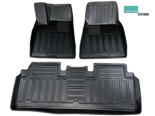 Tesla Model S all-weather floor mat set 3 pieces - until 2020