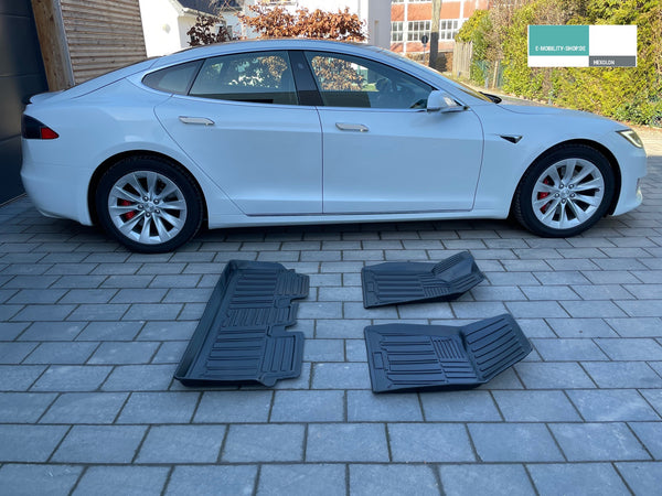 Tesla Model S all-weather floor mat set 3 pieces - until 2020