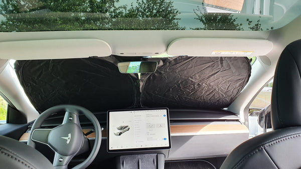 Privacy Shield / Sonnenschutz für Tesla Model Y - Windschutzscheibe - Einteilig, E-Mobility Shop