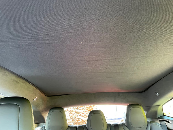 Sun protection element Tesla Model S - continuous glass roof - 2-part set