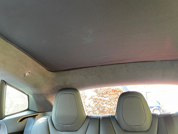 Sun protection element Tesla Model S - continuous glass roof - 2-part set