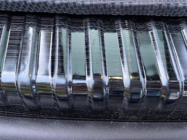 Tesla Model 3 loading sill protection trunk made of aluminum black