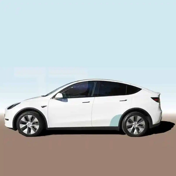 Película protectora Tesla Model Y - juego de 2, umbrales traseros - Película protectora de pintura PPF