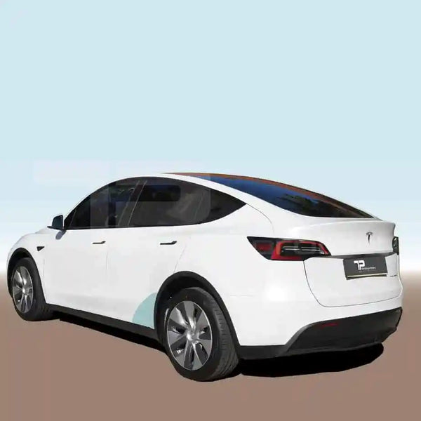 Película protectora Tesla Model Y - juego de 2, umbrales traseros - Película protectora de pintura PPF