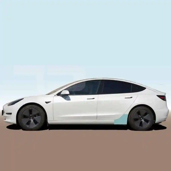 Ochranná fólie Tesla Model 3 - sada 4 ks, zadní kolébka a podběh