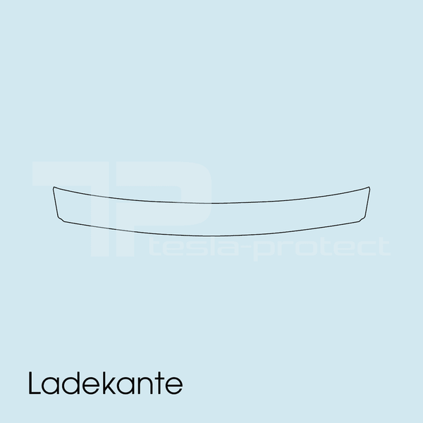 Lámina protectora para el borde de carga Tesla Model 3 - lámina protectora para el borde de carga en un juego completo
