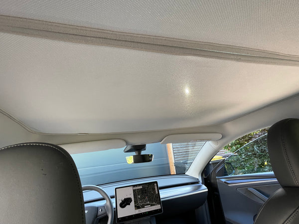 Tesla Model Y sun protection element - Two-part sun protection element