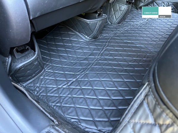 Tesla Model Y Floor Mat Set - Vegan Leather - 3 piece set