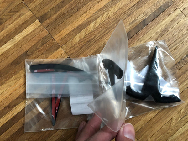T-Logo set for front, rear and steering wheel for Model Y - caps