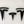 T-Logo set for front, rear and steering wheel for Model 3 - caps