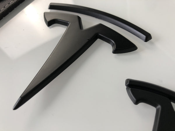 T-Logo set for front, rear and steering wheel for Model Y - caps