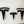 T-Logo set for front, rear and steering wheel for Model 3 - caps