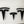 T-Logo set for front, rear and steering wheel for Model Y - caps