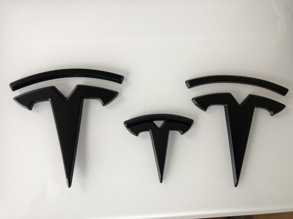 T-Logo set for front, rear and steering wheel for Model Y - caps