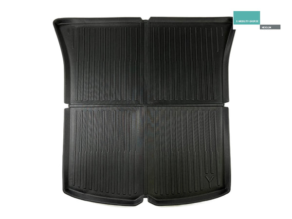Tesla Model Y trunk all-weather protective mat - stripe design - trunk mat