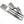 Tesla Model S and X Performance pedal pad set, stainless steel, 3 pieces