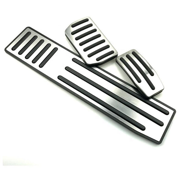 Tesla Model S and X Performance pedal pad set, stainless steel, 3 pieces