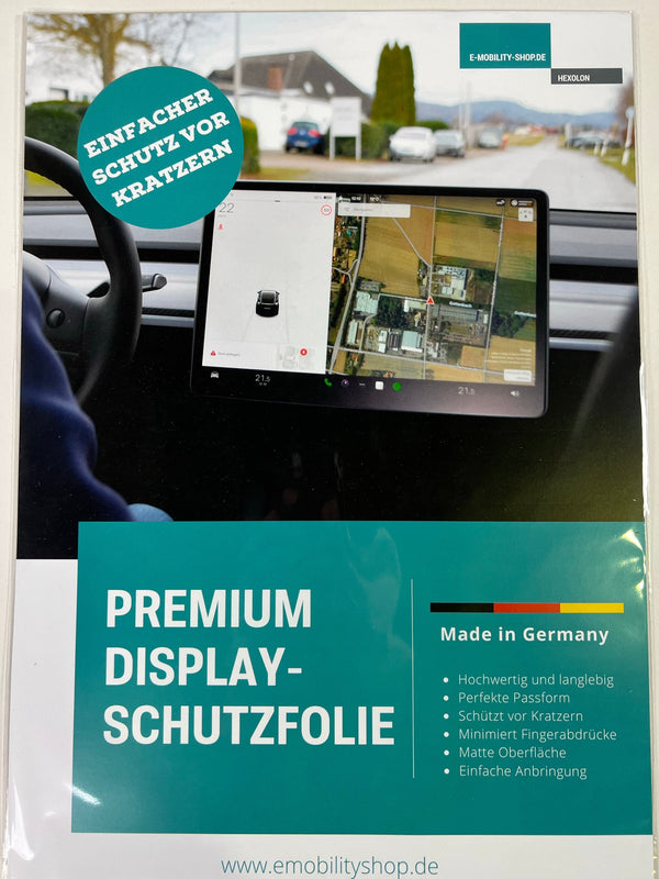 Tesla Model S y X de 2023 - Juego completo de láminas protectoras de pantalla - Mate - Pantalla delantera y trasera